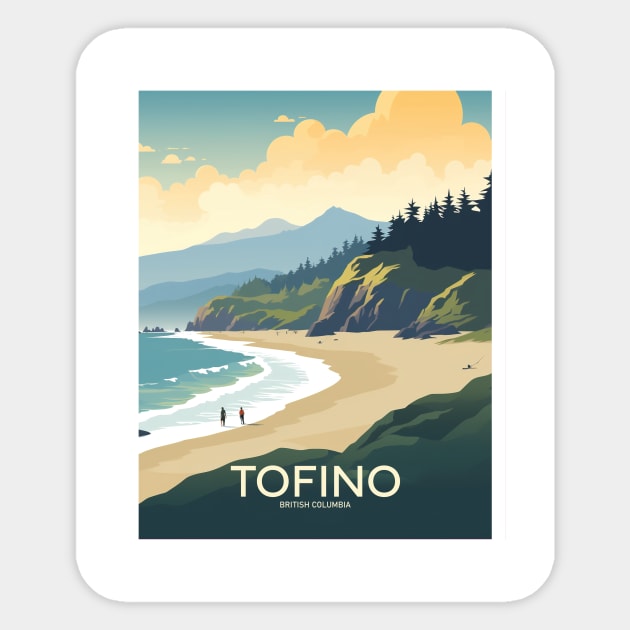 TOFINO Sticker by MarkedArtPrints